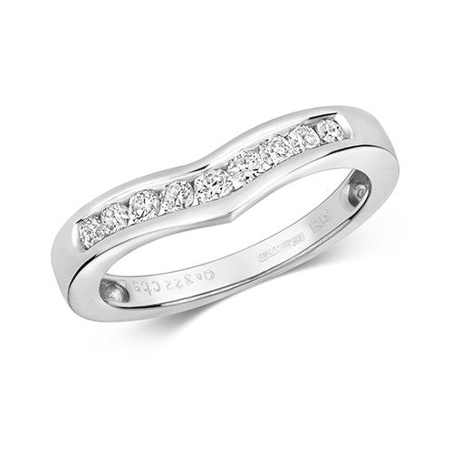 9ct White Gold Diamond Dress Ring 0.33 CT