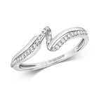 9ct White Gold Diamond Dress Ring 0.1 CT
