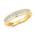 18ct Yellow Gold Diamond Wedding Band Ring 1 CT