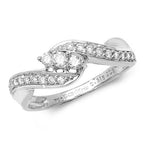 18ct White Gold Diamond Dress Ring RDQ162W