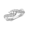 18ct White Gold Diamond Dress Ring RDQ162W