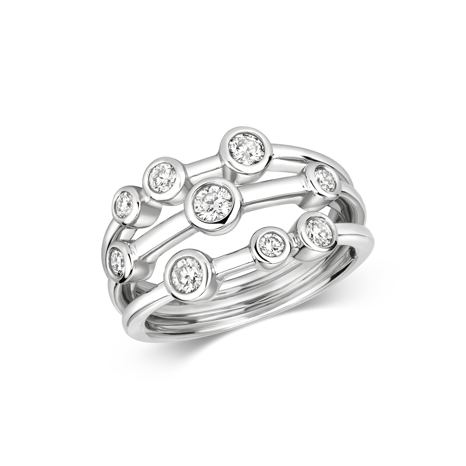 18ct White Gold Diamond Dress Ring 0.5 CT