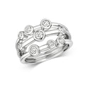 18ct White Gold Diamond Dress Ring 0.5 CT