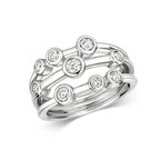 18ct White Gold Diamond Dress Ring 0.5 CT