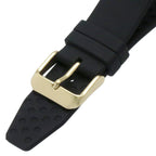 Lorus Ladies Watch with Black Dial and Black Rubber Strap RG267TX9