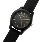 Lorus Ladies Watch with Black Dial and Black Rubber Strap RG267TX9