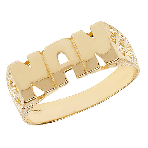 9ct Yellow Gold Nan Ring