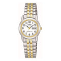 Lorus Ladies Watch With White Dial & Two Tone Bracelet RXU11AX9