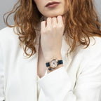 RADLEY Ladies Watch with Rose Gold Dial and Blue Leather Strap RY21346