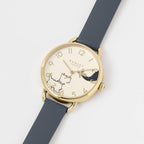 RADLEY Ladies Watch with Gold Dial and Blue Leather Strap RY21474