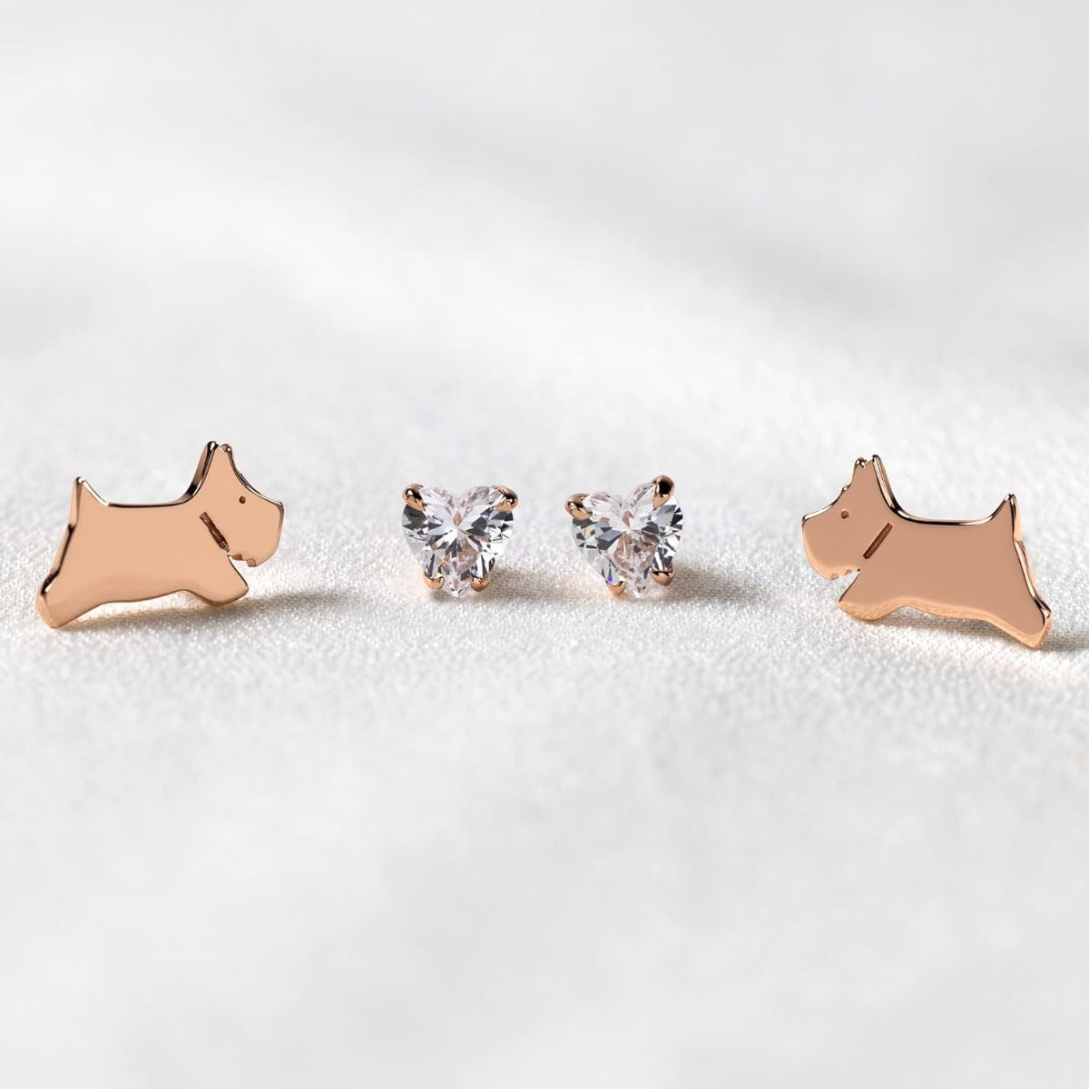 Radley Ladies 18ct Rose Gold Plated Sterling Silver Earrings RYJ1260