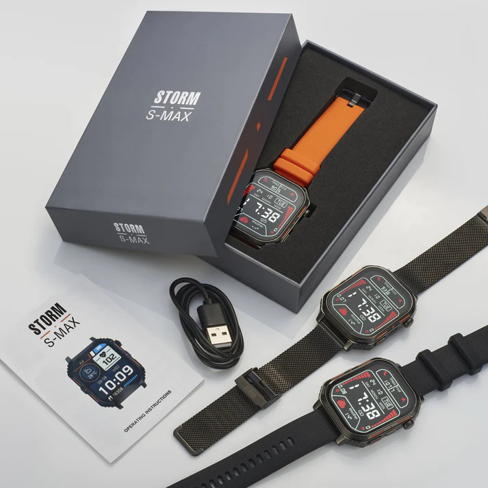 Storm S-Max Mens Smart Watch with Black Milanese Strap 47534/BK