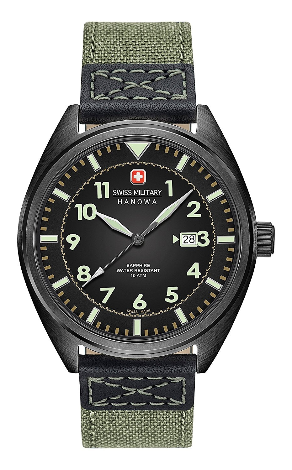  Swiss Military Men's Watch with Black Dial SM34521AEU/H01