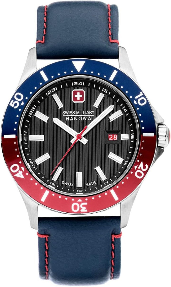 Swiss Military Hanowa Mens Watch with Black Dial SMWGB2100608