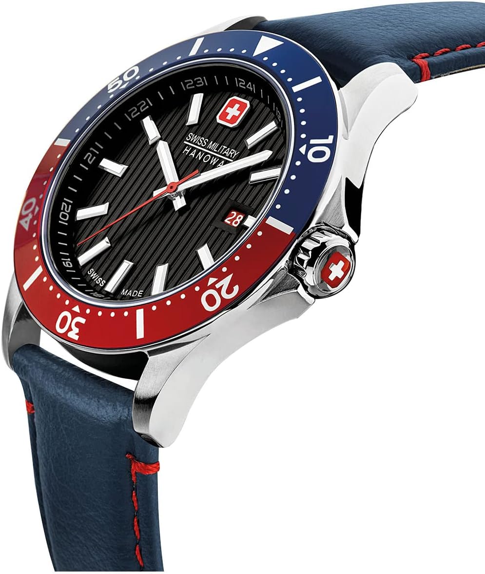 Swiss Military Hanowa Mens Watch with Black Dial SMWGB2100608