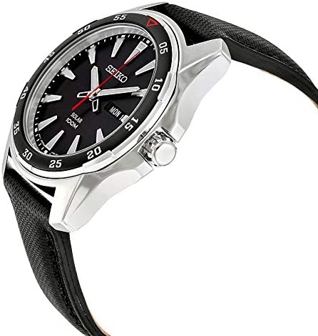 Seiko Men's Solar Watch with Nylon Strap SNE393P2