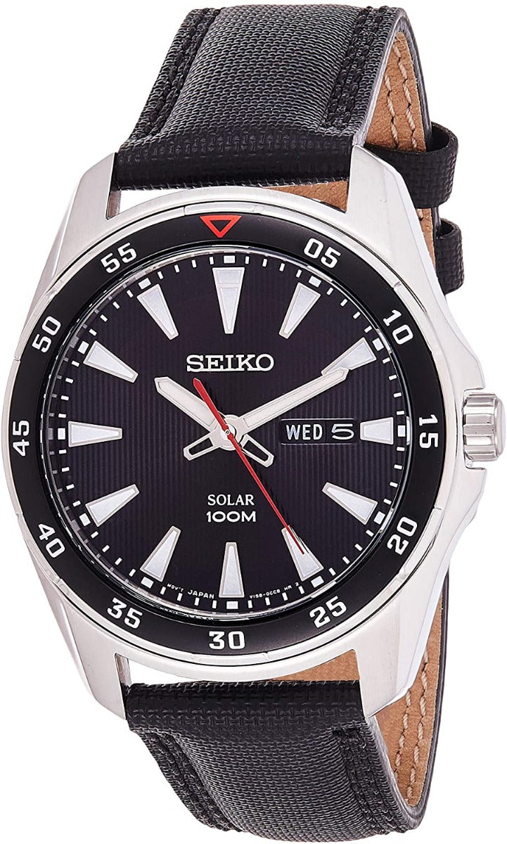 Seiko Men's Solar Watch with Nylon Strap SNE393P2
