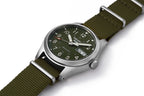 Seiko 5 Sports Gents Automatic Watch with Green Dial and Green Nylon Strap SRPG33K1