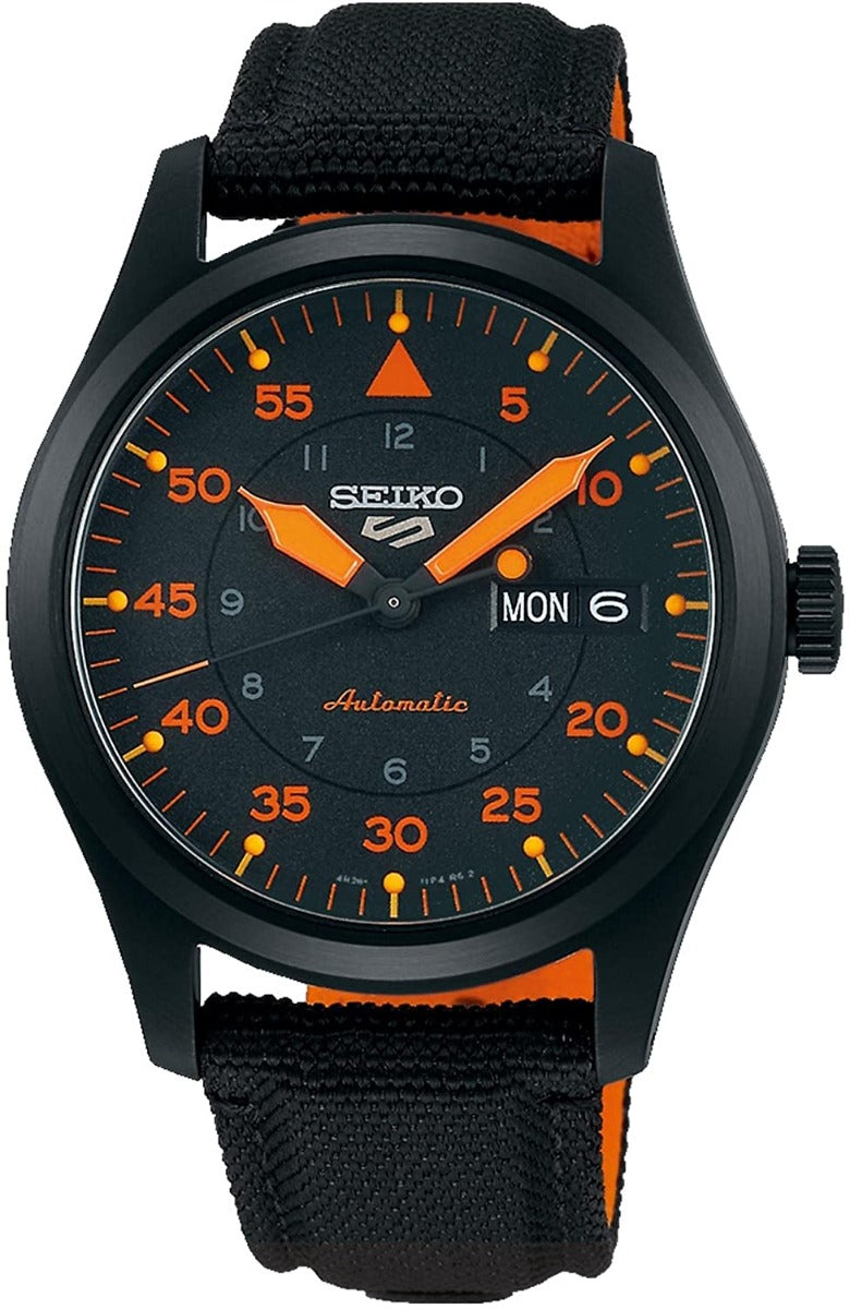 Seiko 5 Sports Mens Automatic Watch with Black Dial SRPH33K1