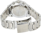 Seiko Mens Chronograph Watch with Dark Grey Dial and Silver Strap SSB319P1