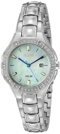 Seiko Mother of Pearl Stainless Steel Women's Watch SUT281P9