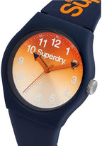 Superdry Men's Watch with Blue Silicone Strap SYG198UO **REFURBISHED**