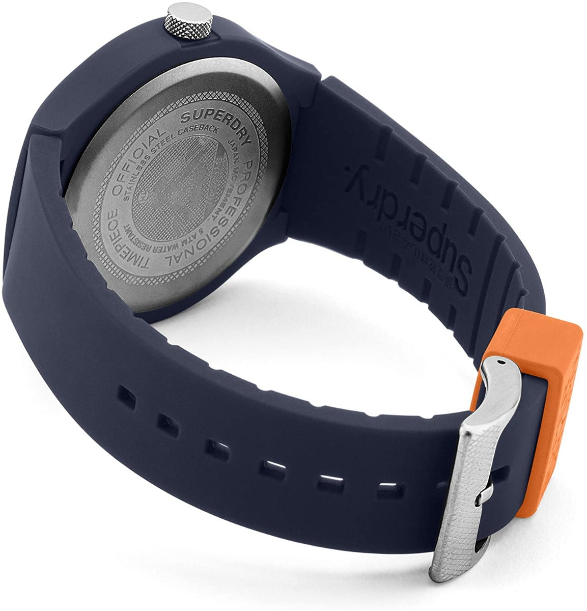 Superdry Army Mens Watch With Blue Silicone Strap SYG254U
