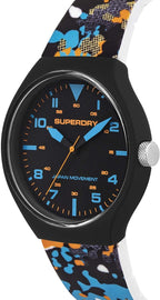 Superdry Urban XL Mens Watch With Silicone Camo Strap SYG295BU