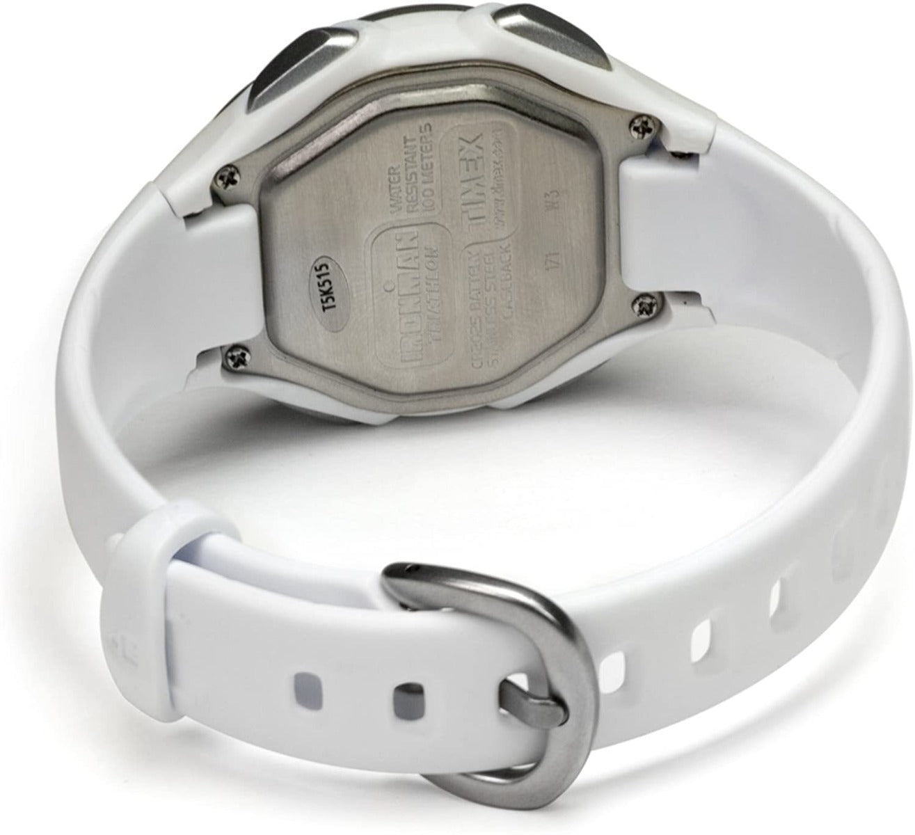 Timex Ironman Ladies Digital Watch with White Silicone Strap T5K515