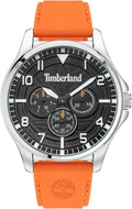 Timberland Brainard Mens Watch with Black Dial and Orange Silicone Strap TDWGQ2092002