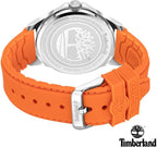 Timberland Brainard Mens Watch with Black Dial and Orange Silicone Strap TDWGQ2092002