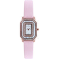 Ted Baker Womens Pink Leather Strap Stone Set Dial TE10023480