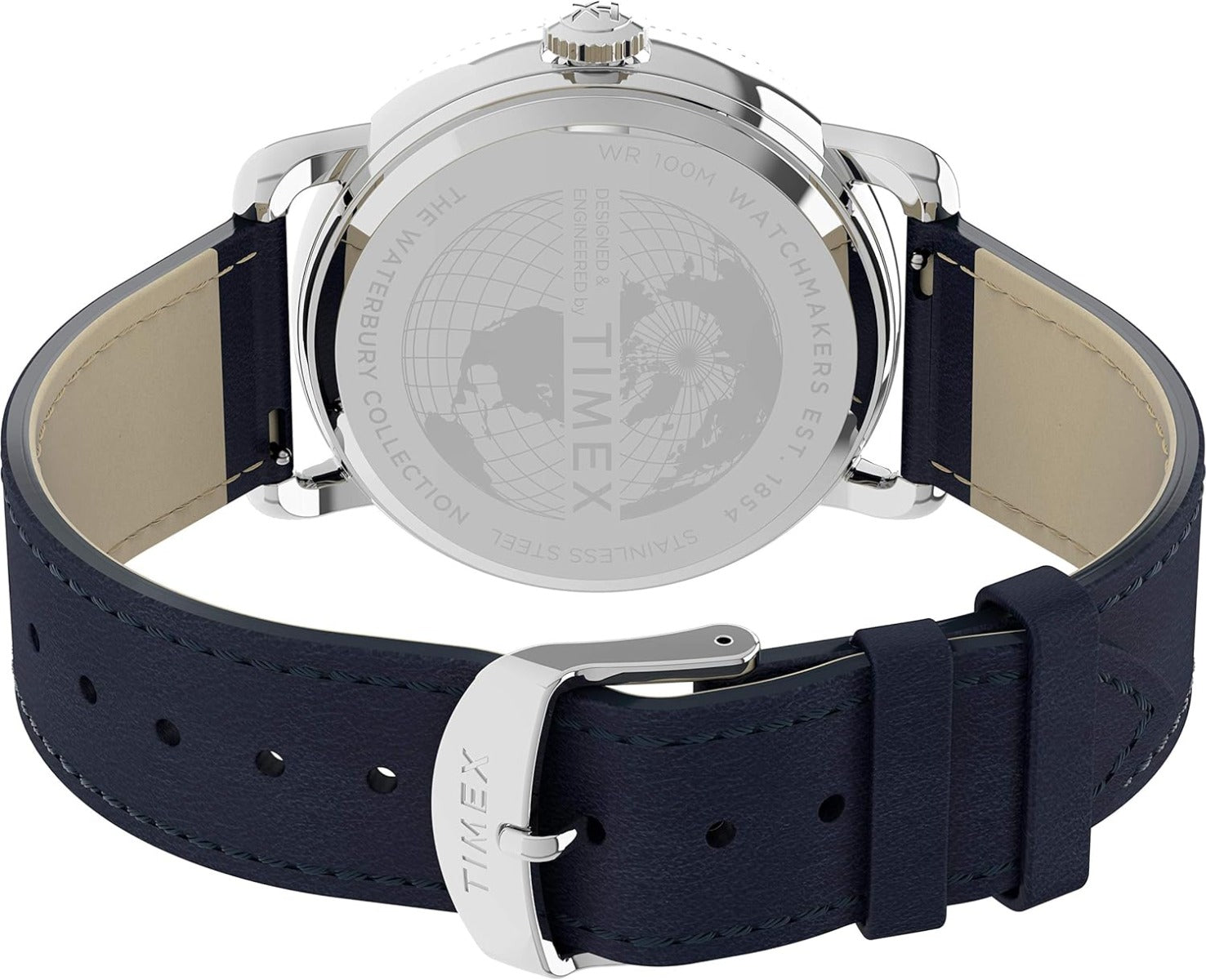 Timex Trend Mens Watch with Black Dial and Blue Strap TW2U01900