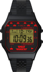 Timex Digital Watch with Black Dial and Black Bracelet TW2V30200