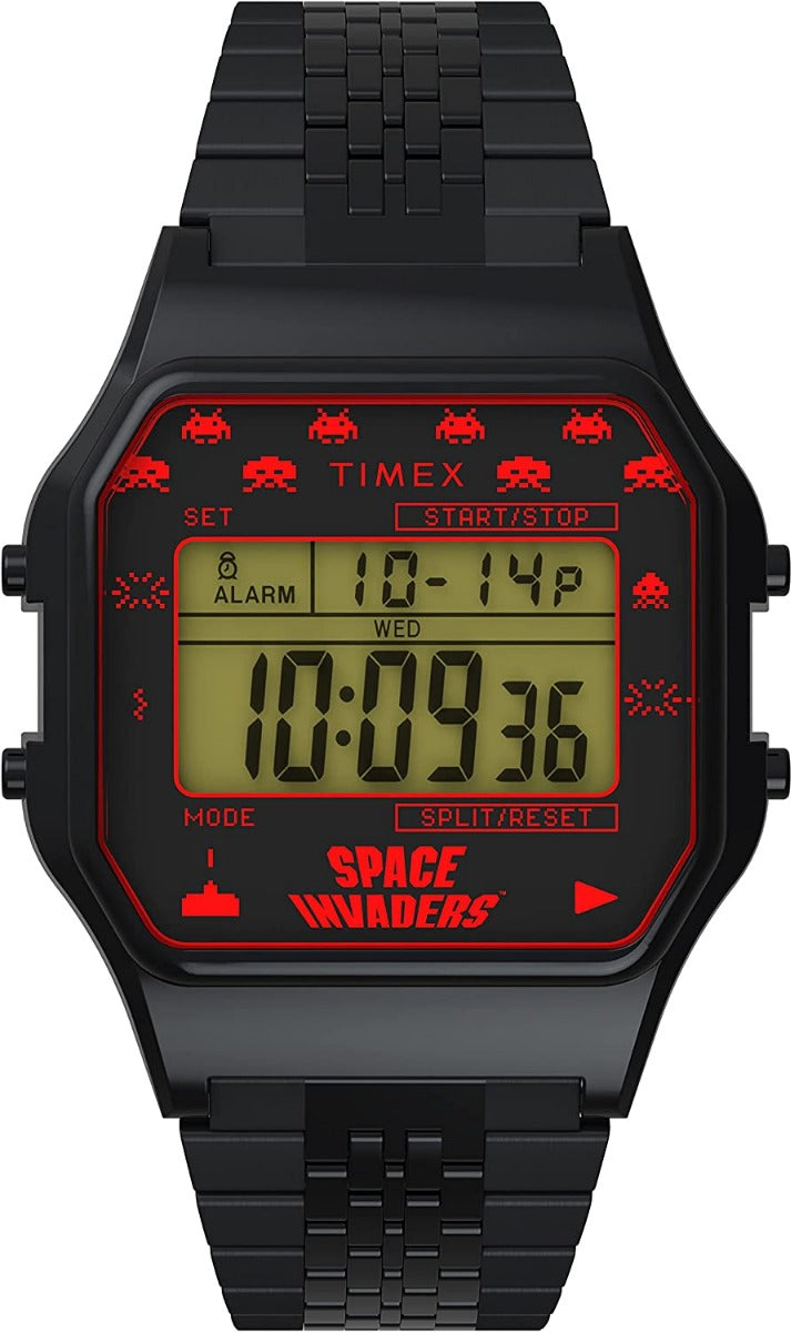 Timex Digital Watch with Black Dial and Black Bracelet TW2V30200