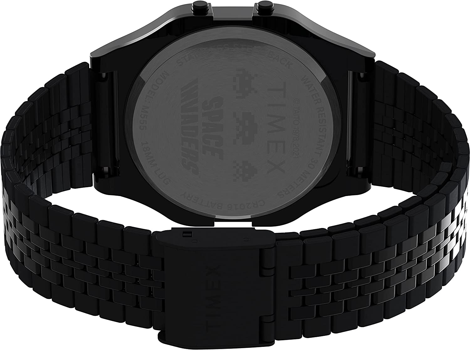 Timex Digital Watch with Black Dial and Black Bracelet TW2V30200