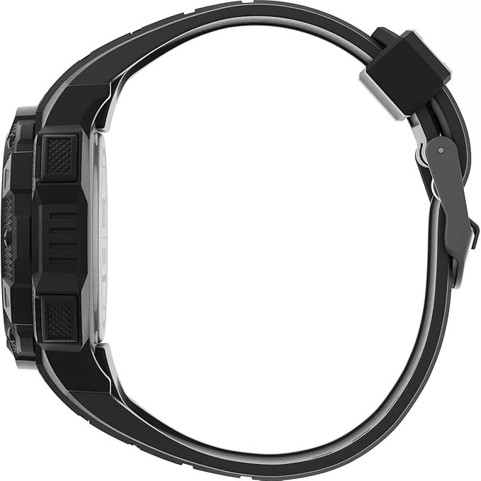 Timex Mens Digital Watch with Black Dial and Black Strap TW4B27400