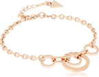 Guess Eternal Circles Ladies Rose Gold Plated Bracelet UBB29029-L