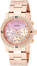Guess Confetti Ladies Watch with Glitter Dial and Rose Gold Bracelet W0774L3