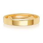 18ct Yellow Gold 3mm Flat Court Wedding Band