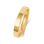 18ct Yellow Gold 3mm Flat Court Wedding Band
