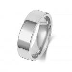 18ct White Gold 6mm Flat Court Wedding Band