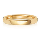 18ct Yellow Gold 2.5mm Soft Court Wedding Band