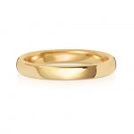 18ct Yellow Gold 2.5mm Soft Court Wedding Band