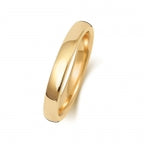 18ct Yellow Gold 2.5mm Soft Court Wedding Band