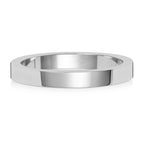 18ct White Gold 2.5mm Flat Wedding Band