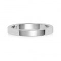 18ct White Gold 2.5mm Flat Wedding Band