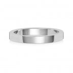 18ct White Gold 2.5mm Flat Wedding Band