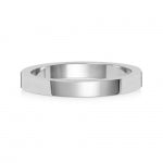 18ct White Gold 2.5mm Flat Wedding Band
