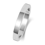 18ct White Gold 2.5mm Flat Wedding Band
